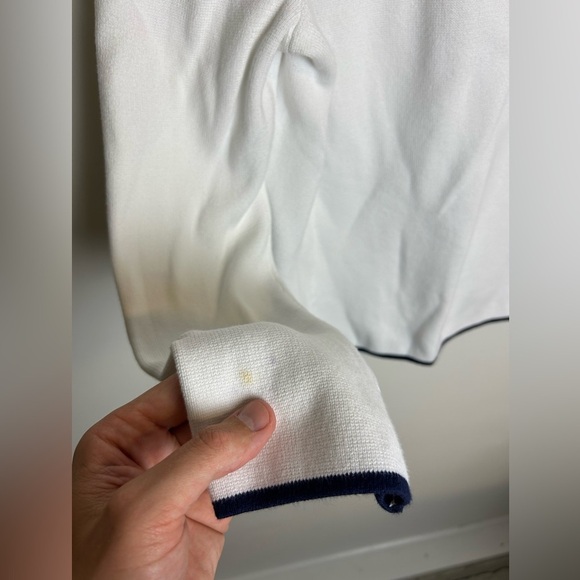 Vintage Ralph Lauren L Women Blazer Black Trim Academy Collegiate Timeless Logo - Picture 12 of 15